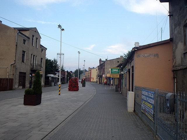 Deptak w Łazach
