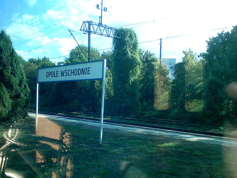 Opole Wschodnie, jeszcze z pociągu