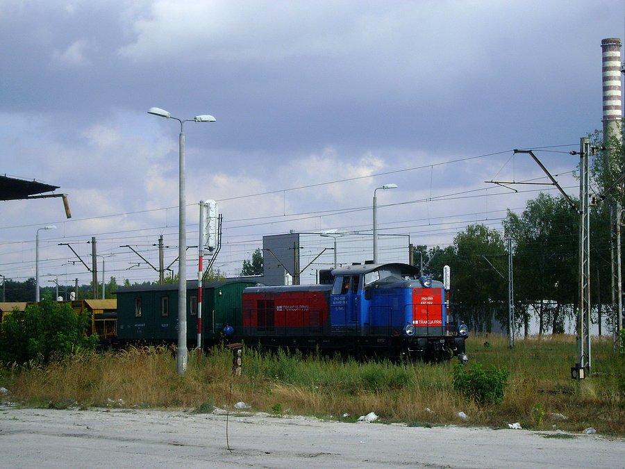 SM42-2599 Trakcji PRKiI oczekuje na wyjazd z Tomaszowa Mazowieckiego