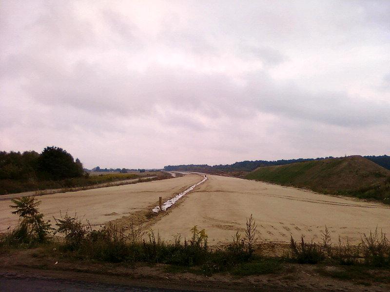 A1 przy Wiączyńskiej - widok na północ