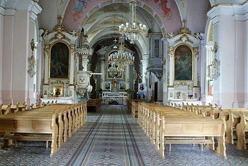 Wnętrze kolegiaty wolborskiej