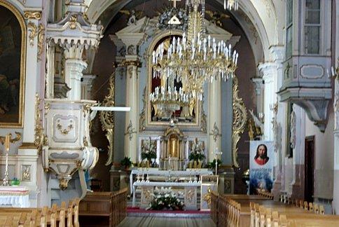 Ołtarz główny w kolegiacie wolborskiej