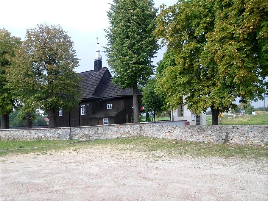 Drewniany kościół w Bielinach ok. 1780r