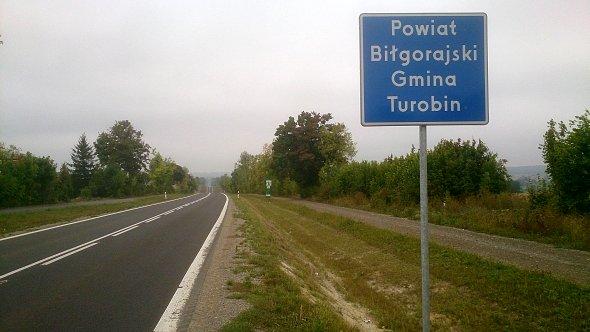 Granica powiatu lubelskiego i biłgorajskiego