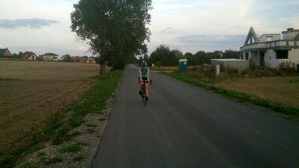 Paulina walczy z wiatrem