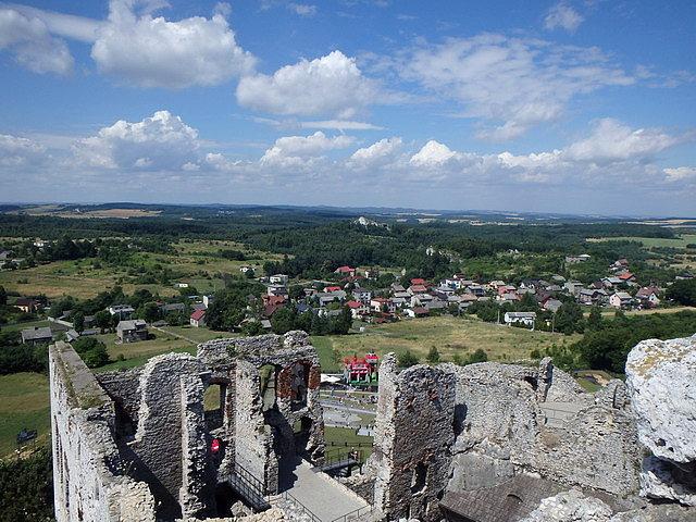 Widok z zamkowej wieży