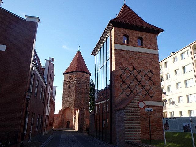 Na pierwszym planie baszta nr 27, a w tle Baszta Bluszczowa