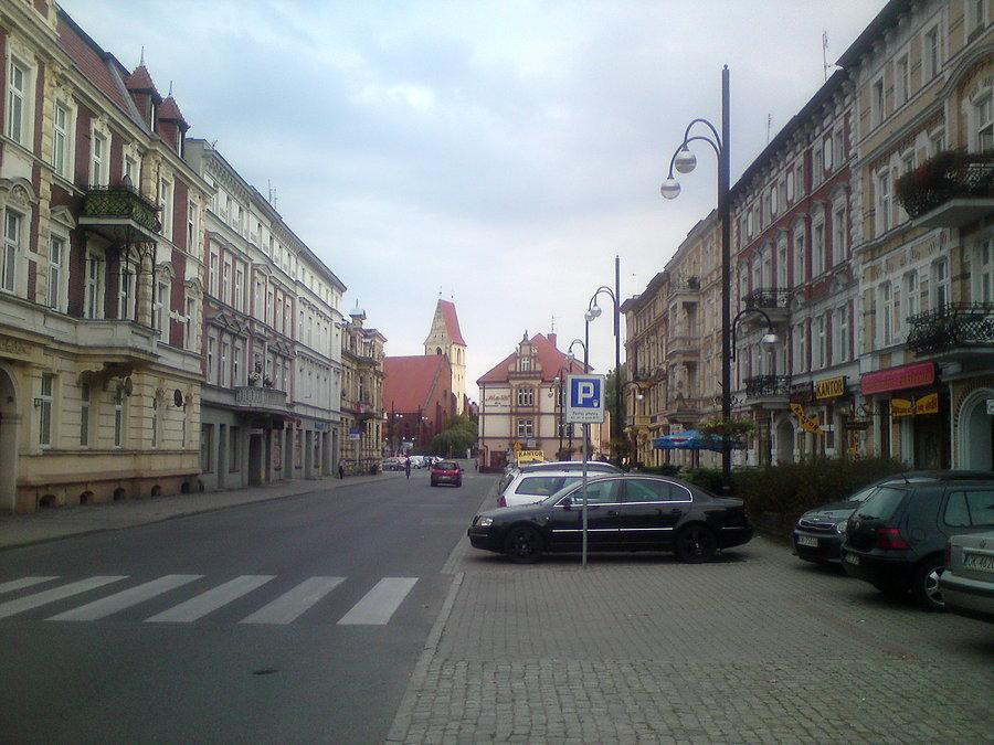 Wjazd do centrum Koźla