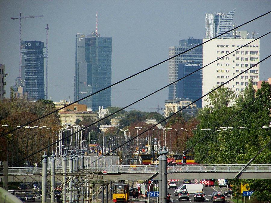 Z kładki na Rzymowskiego