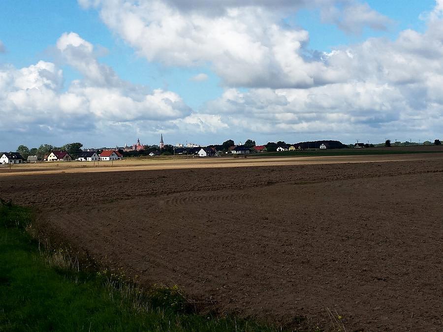 Panorama Stargardu z okolic Strachocina