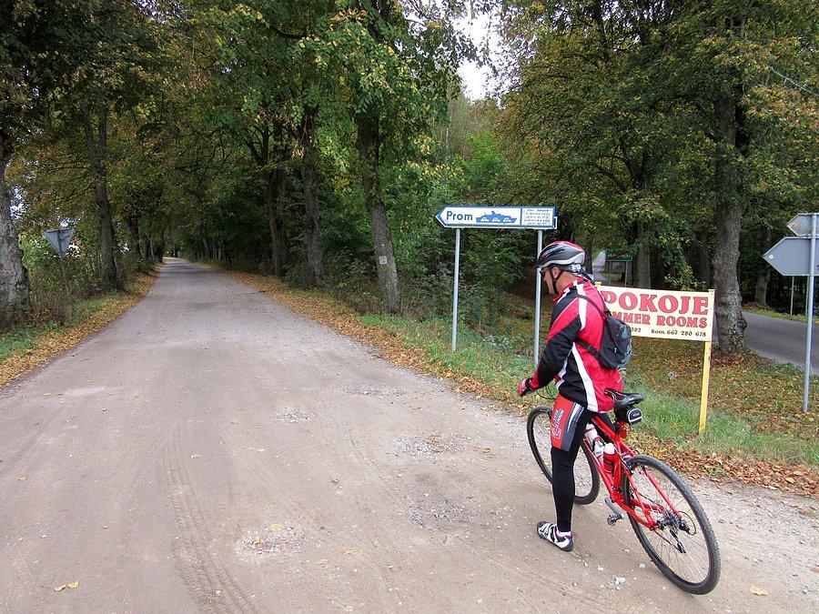 Droga z Mikołajek do przeprawy promowej przez Jezioro Bełdany we Wierzbie