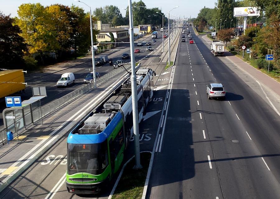 Ul.Gdańska z kładki
