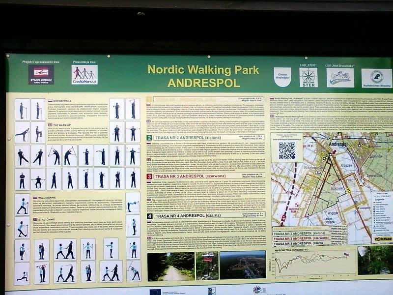 Trasy nordicwalkingowe w Andrespolu