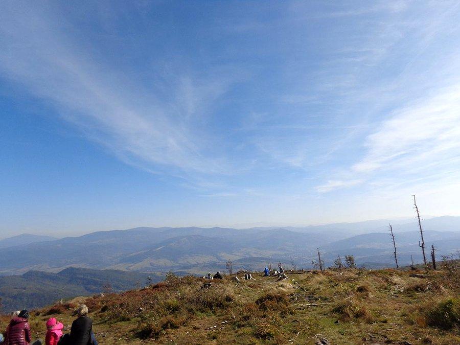 Widoki na Tatry z Baraniej Góry