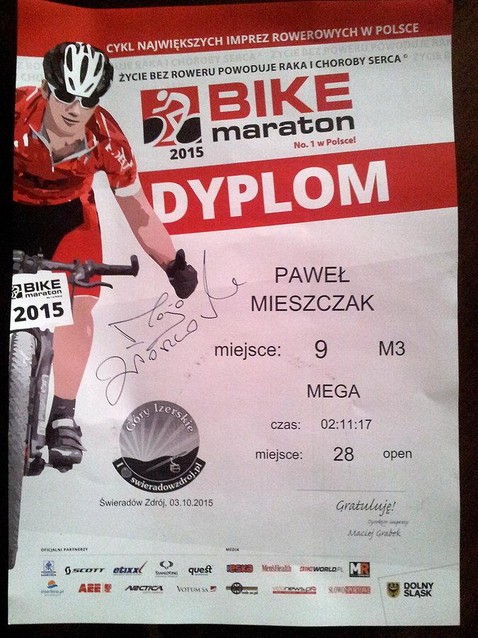 Bike Maraton Świeradów-Zdrój Finał - Dyplom