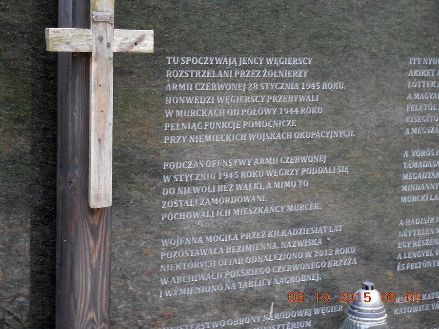 Tablica na mogile jeńców węgierskich