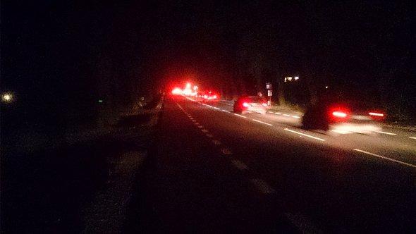 Nocny ruch na wylotówce w kierunku Kraśnika