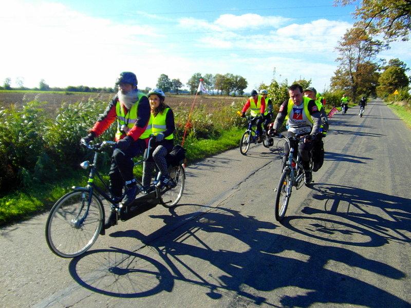 Niewidomi na tandemach- wycieczka Gdynia-Toruń 2015