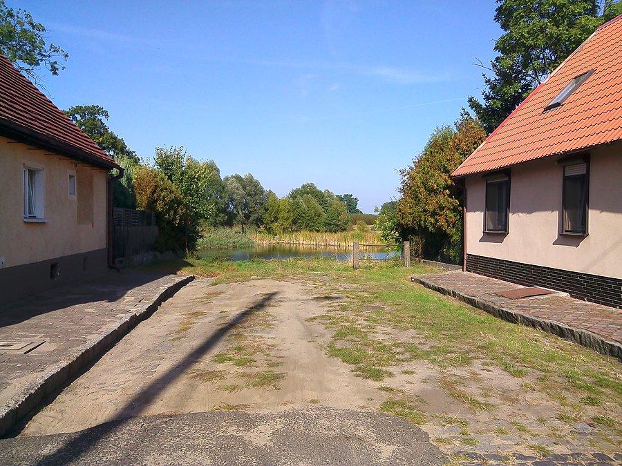 Koniec ulicy w stawie