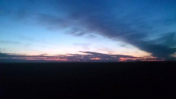 Wieczorne niebo nad Kazimierzówką