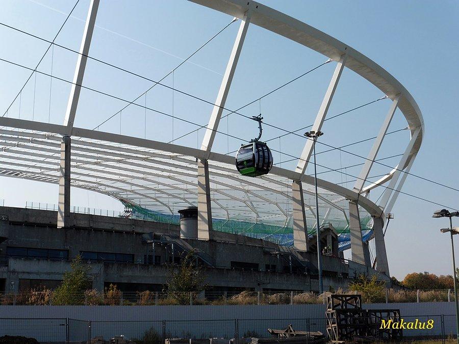 Stadion Śląski w budowie