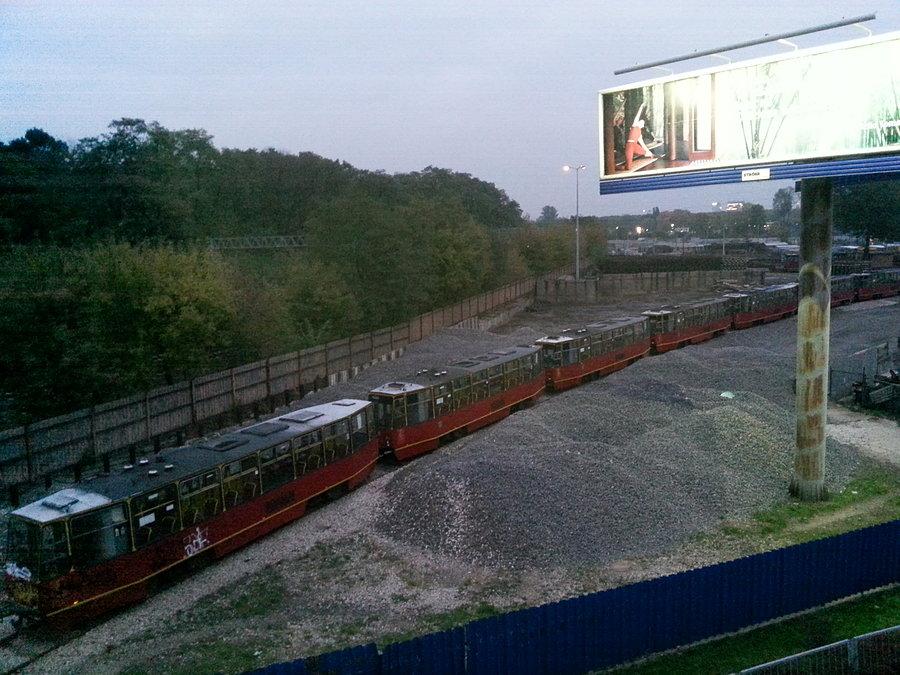 Tramwaje do transportu żwiru - Obozowa