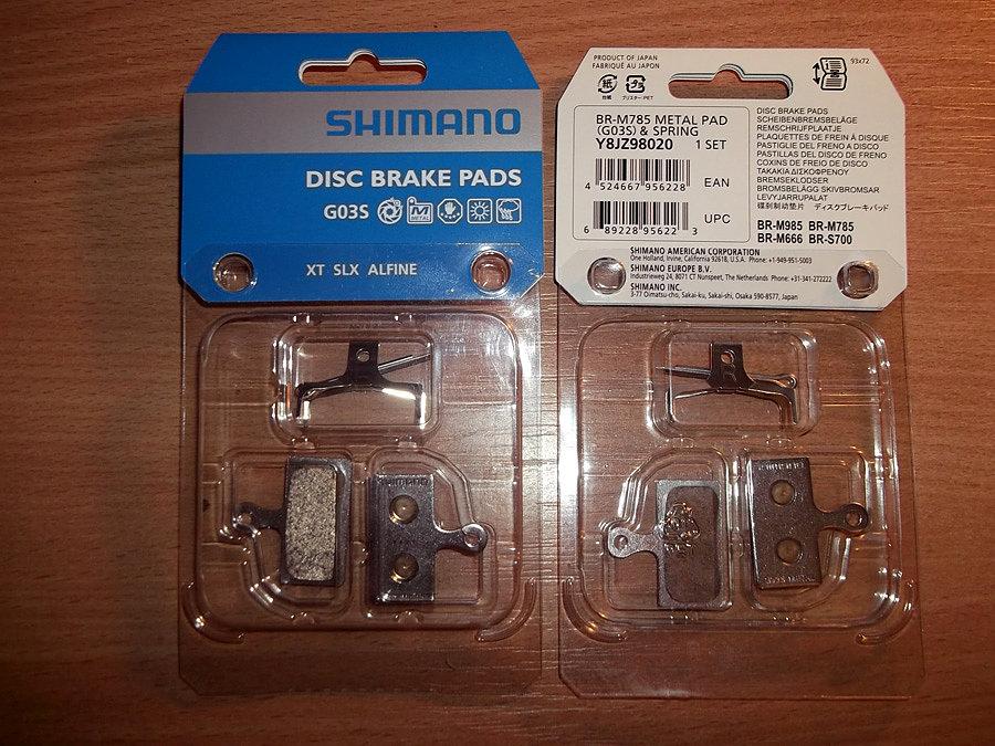 Klocki Shimano metaliczne
