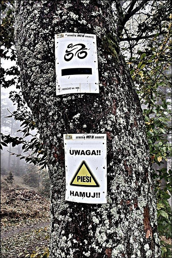 Ostrzeżenie dla rowerzystów