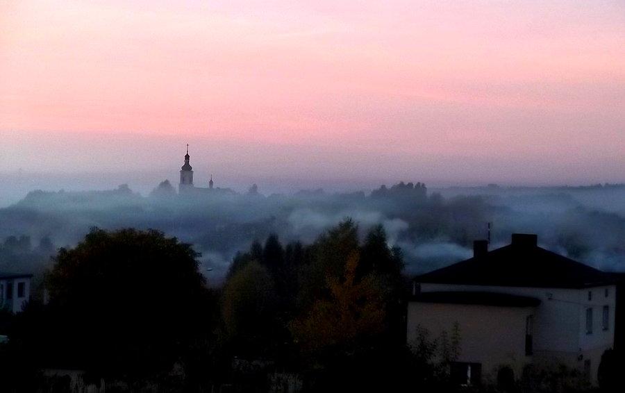 Zawada. To nie mgła, to dymy, wszyscy rozpalają w piecach