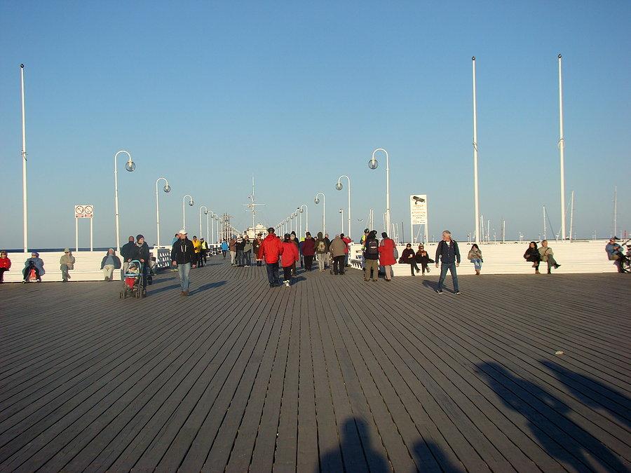 Rajd Gdynia- Toruń Fundacji NNT. Jesteśmy w Sopocie.Ruszamy na molo