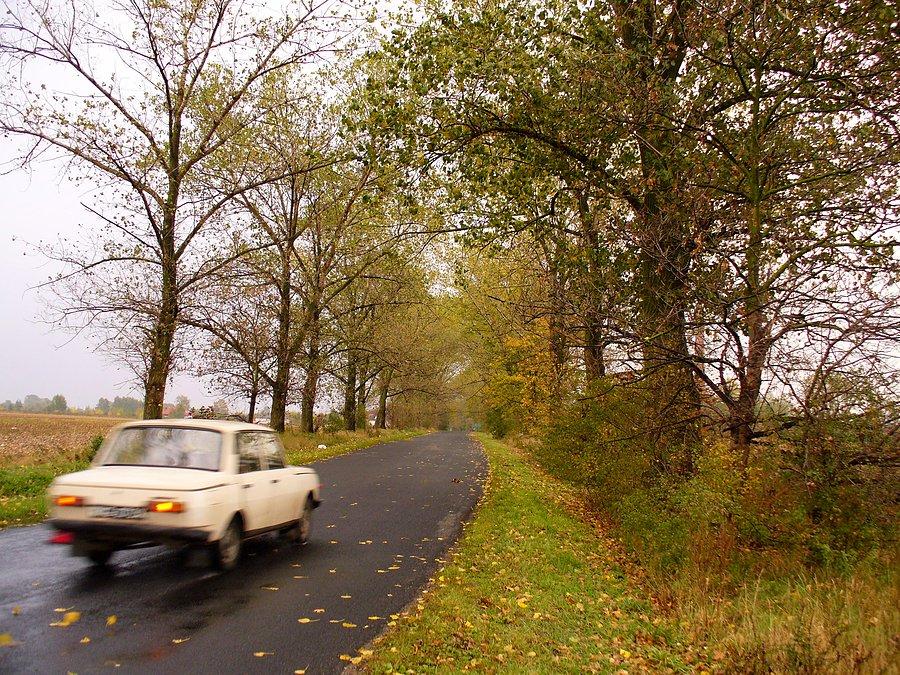 Wartburg pomyka szosą