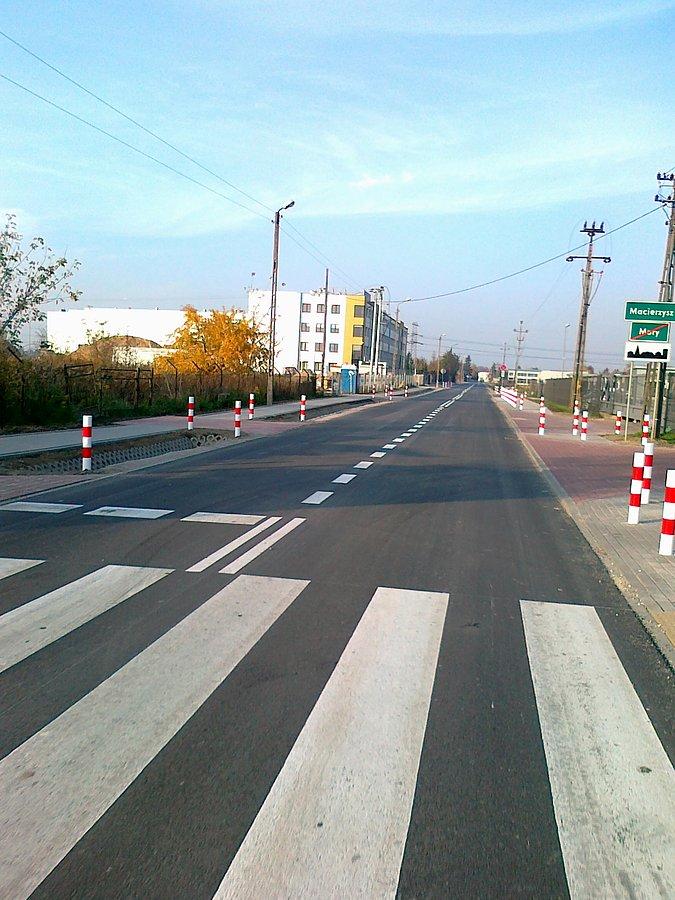 Wyremontowana droga przez Macierzysz