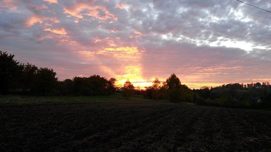 Zachód słońca za Kochanowem