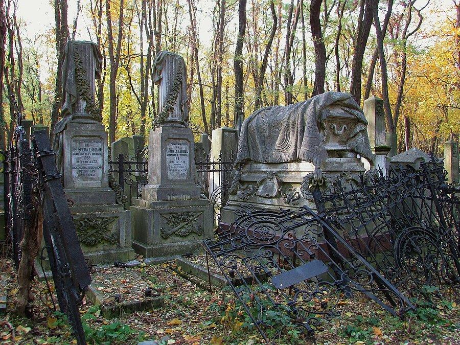 Cmentarz Żydowski - grób Wilhelma i Ewy Landau