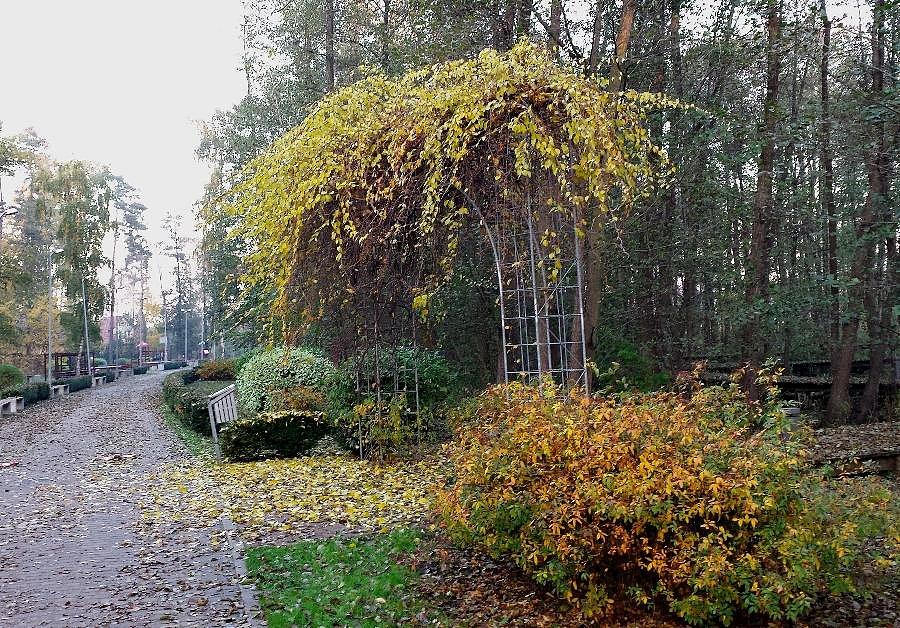 Jesień na promenadzie w Morzyczynie