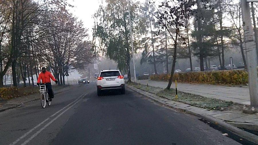 Kolejny często mijamy rowerzysta :)