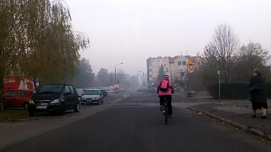 Rowerzystka, tak z rana... ?