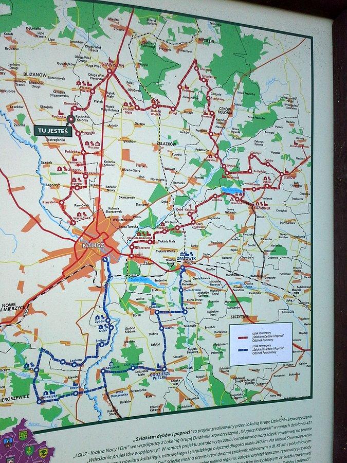 Mapa rowerowa Rychnów