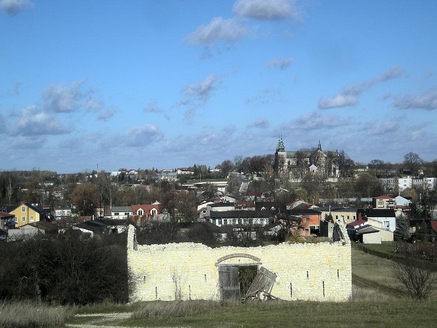 Panorama Mstowa od strony stodół
