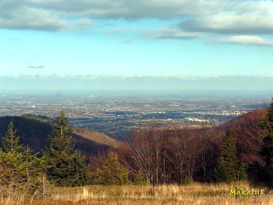 Widok z Błatniej na Bielsko