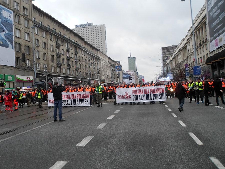 Czoło Marszu Niepodległości