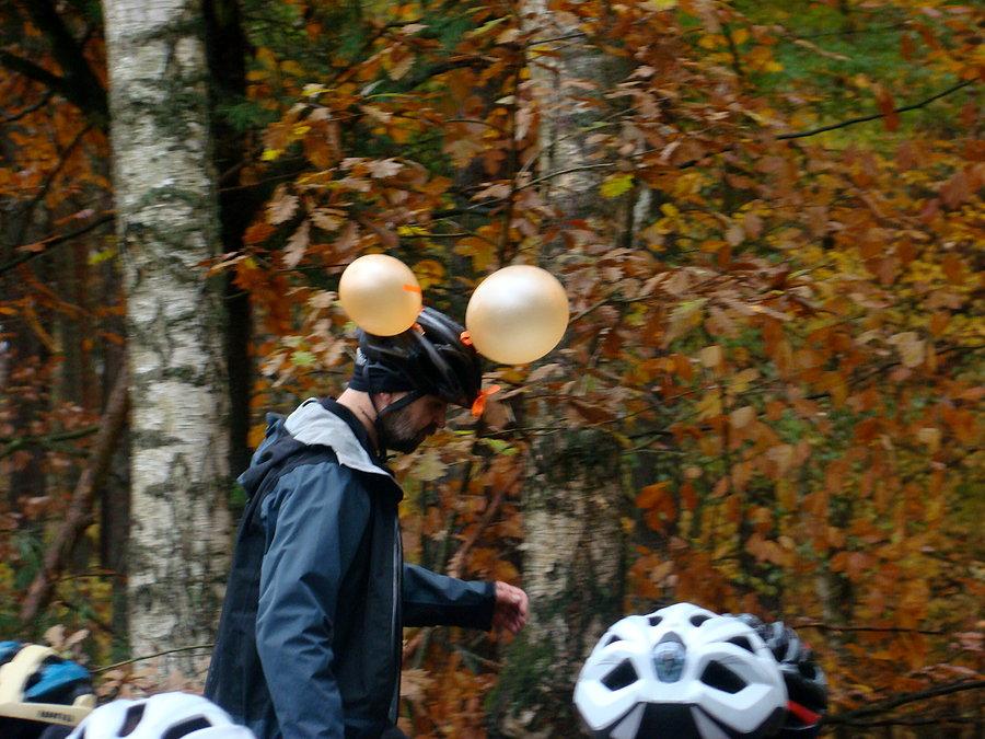 Szczeciński rowerowy Hubertus 2015 . Zdobywca największej ilosci "trofiejnych" balonów