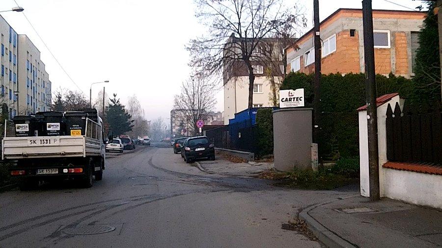Trochę do bani miejsce na postój na Zbożowej