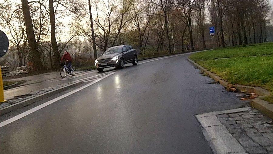 Rowerzystka na Makoszowskiej :)
