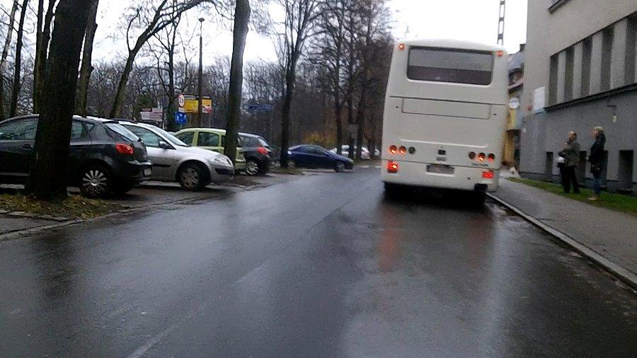 Skrzyżowanie to idealne miejsca na zatrzymanie się takiej kobyły