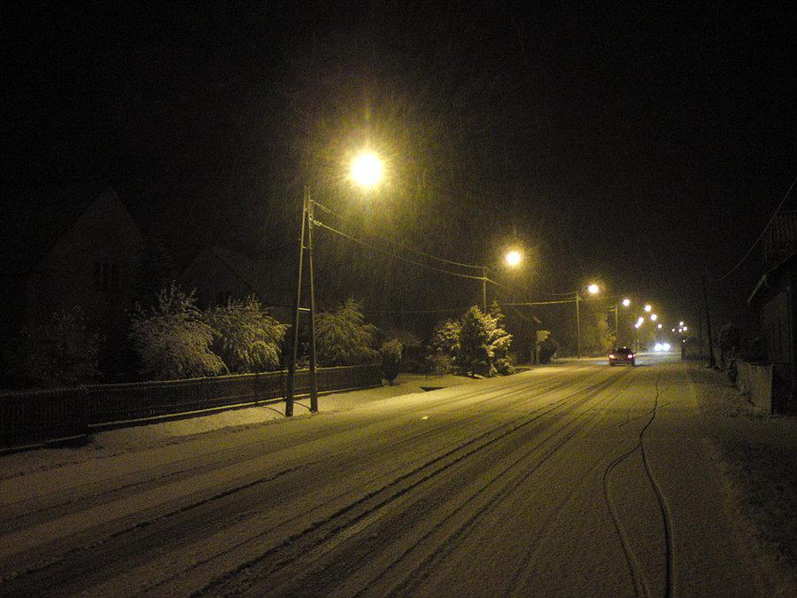 Kościerzyce pod śniegiem