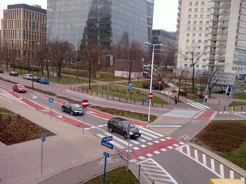 Pasy rowerowe na Dawidowskiego