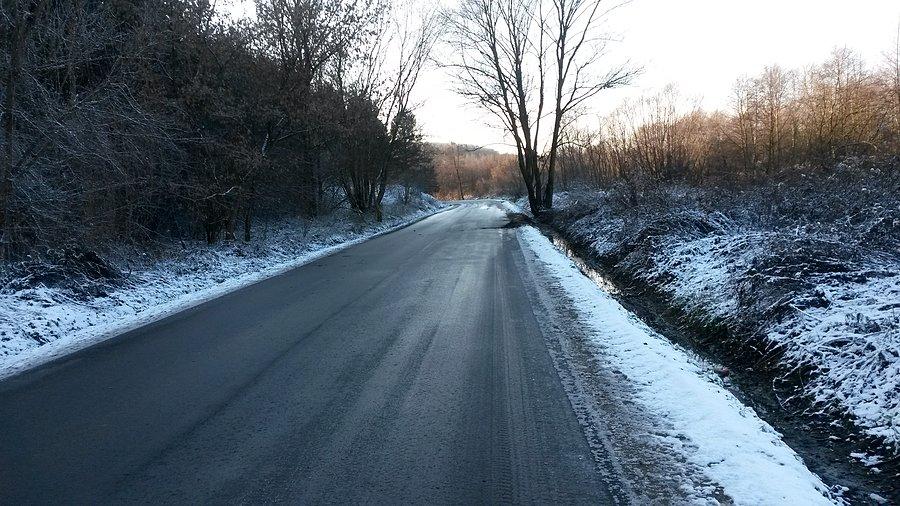Miejscami bardzo ślisko