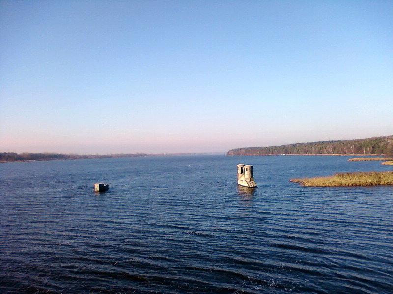 Umocnienia w Zalewie Zegrzyńskim