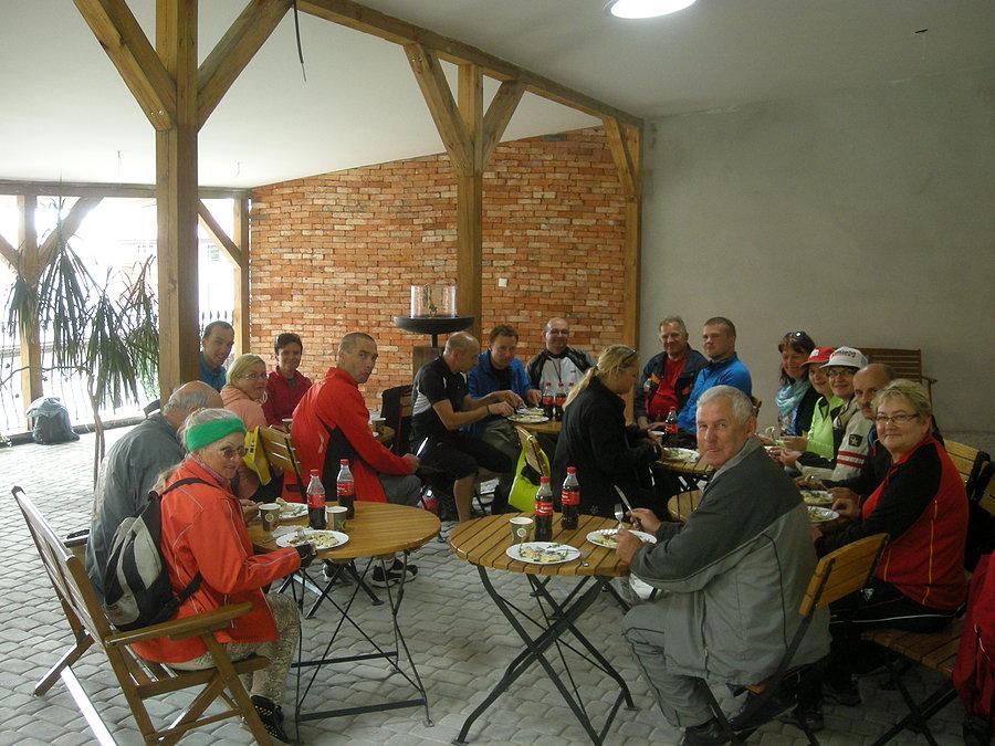 Na pyszne pierogi po rajdzie "Rowerowy Dzień Kłobucka"